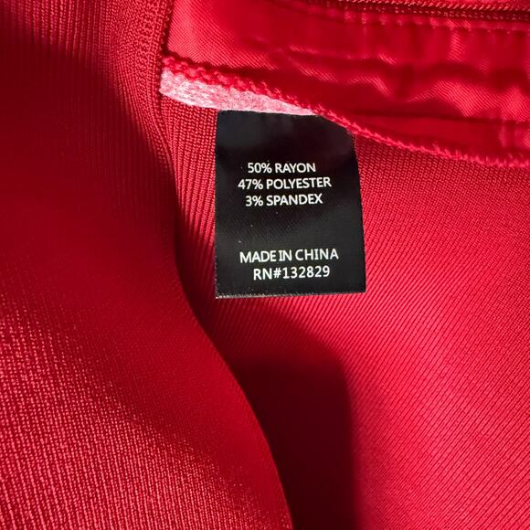 NBD Red Size S party‎ lace up Mini Dress - Picture 5 of 8